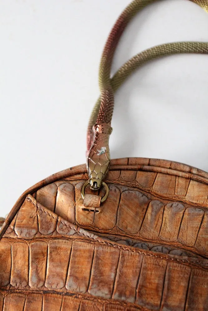 John Galliano snake satchel