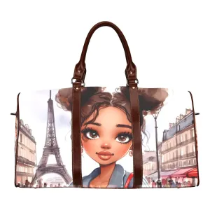 Just a Girl Who Loves Travelling Girl 3 Waterproof Travel Bag/Small (Model 1639)