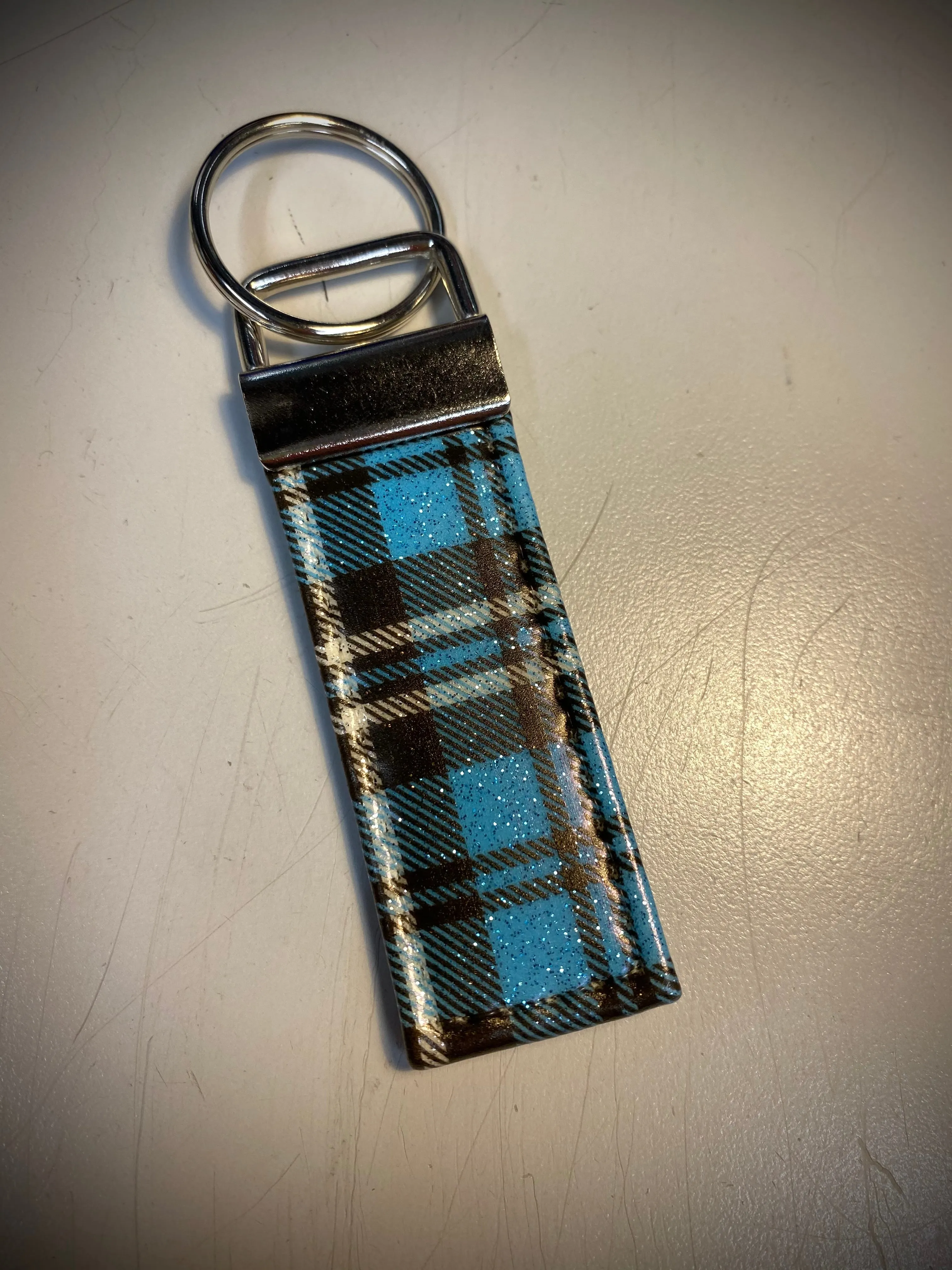 Keychain-Sky Plaid