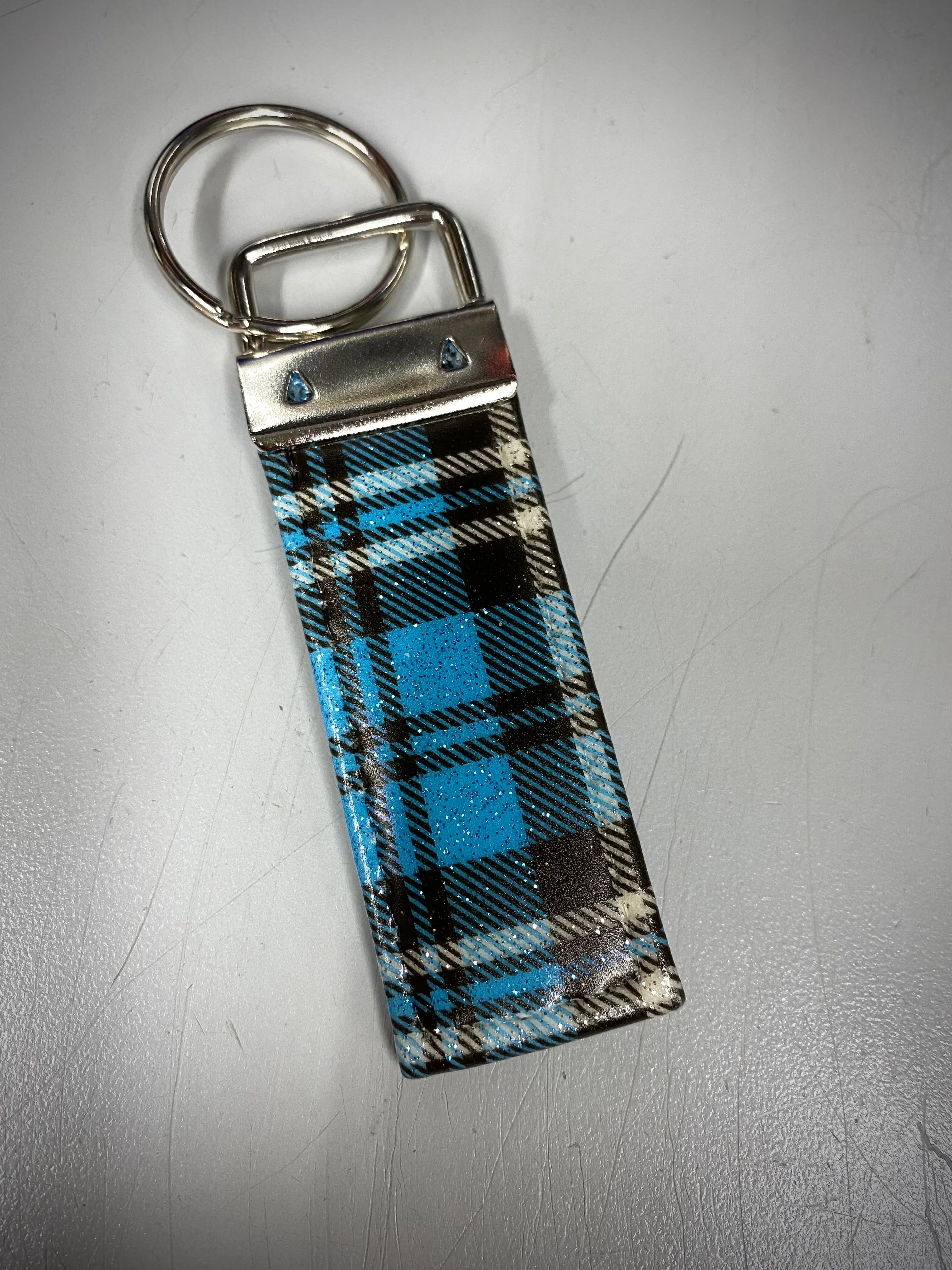 Keychain-Sky Plaid