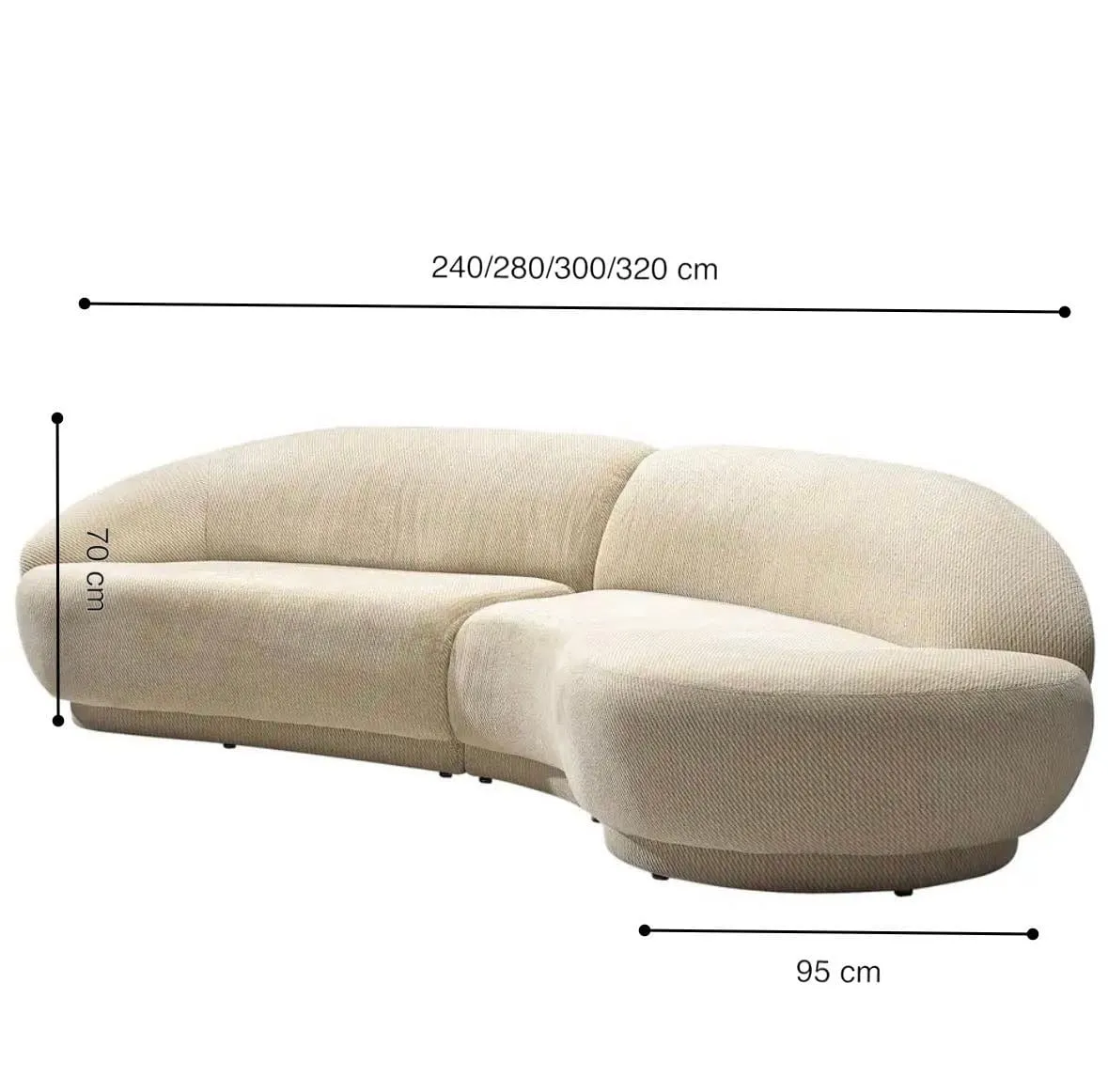 Larisey Sectional Curve Sofa