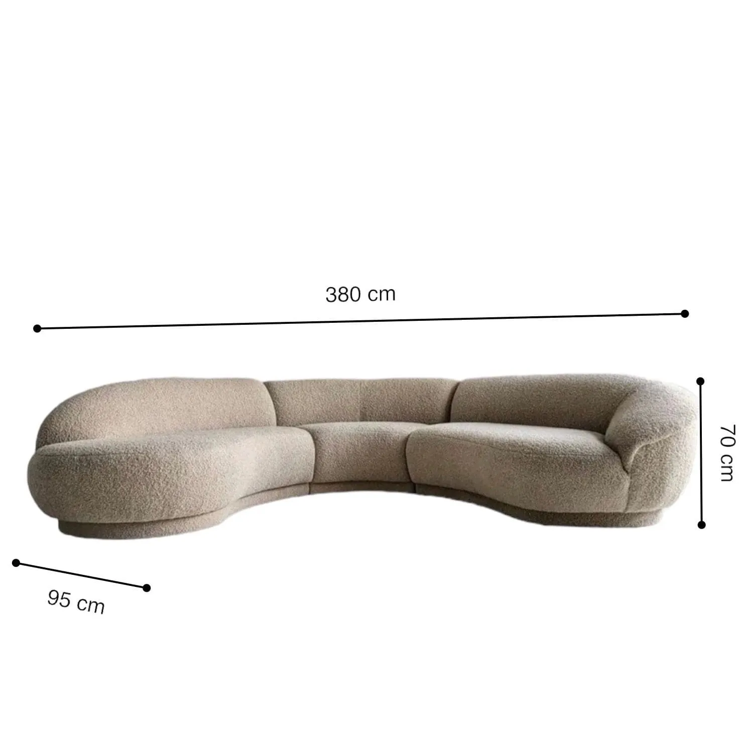 Larisey Sectional Curve Sofa