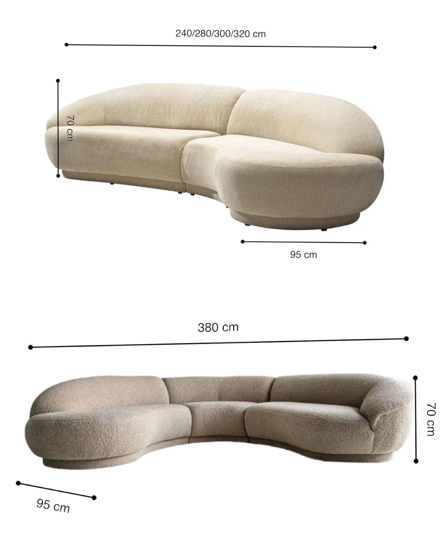 Larisey Sectional Curve Sofa