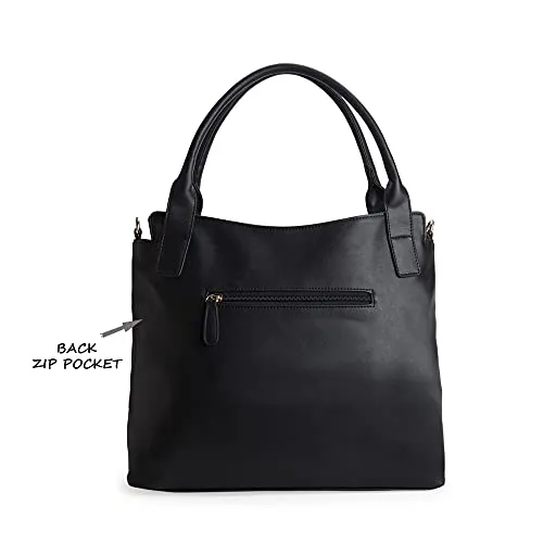 Lavie Women's Faroe Large Satchel Bag Black Ladies Purse Handbag