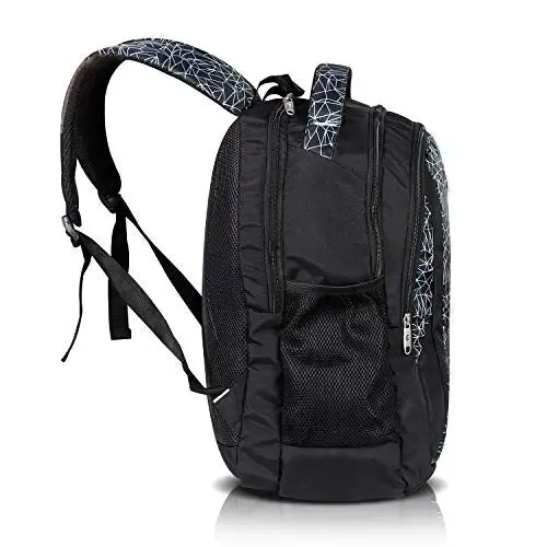 Lightweight Bohemian Classic Water Resistant Casual Backpack for School/Daypack for Travel with Bottle Side Pockets