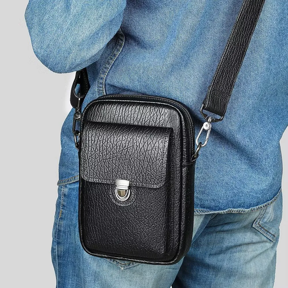 Luxury Genuine Leather Flap Vintage Crossbody Bag