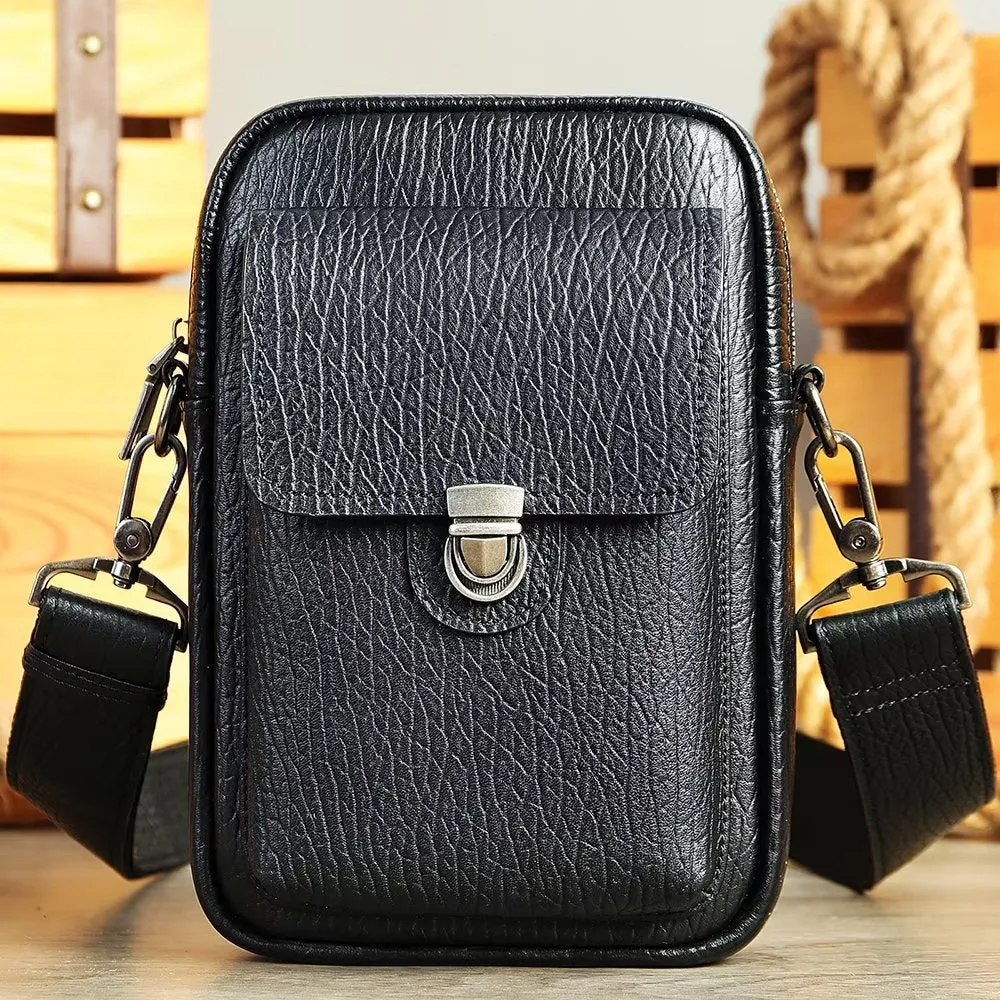 Luxury Genuine Leather Flap Vintage Crossbody Bag