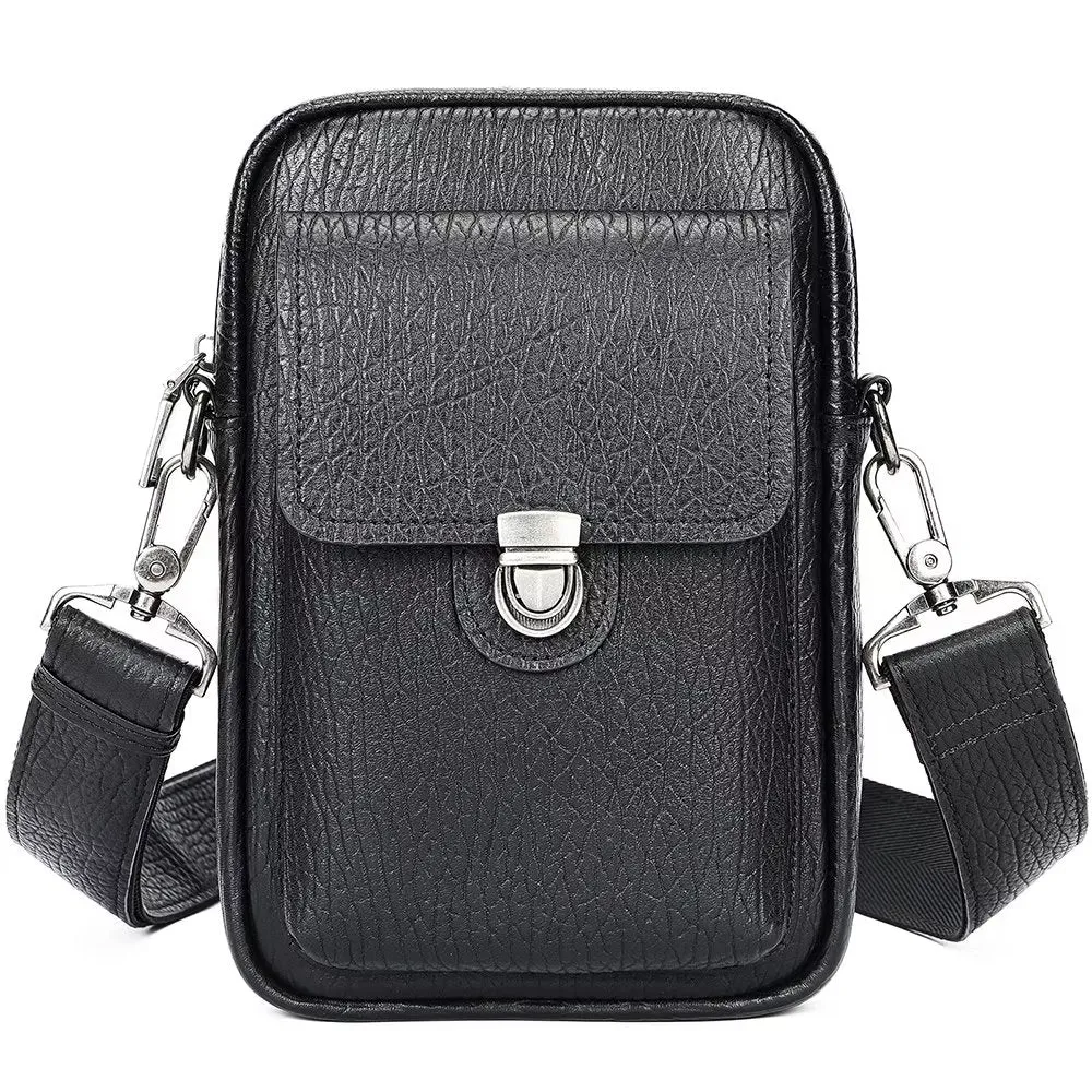 Luxury Genuine Leather Flap Vintage Crossbody Bag