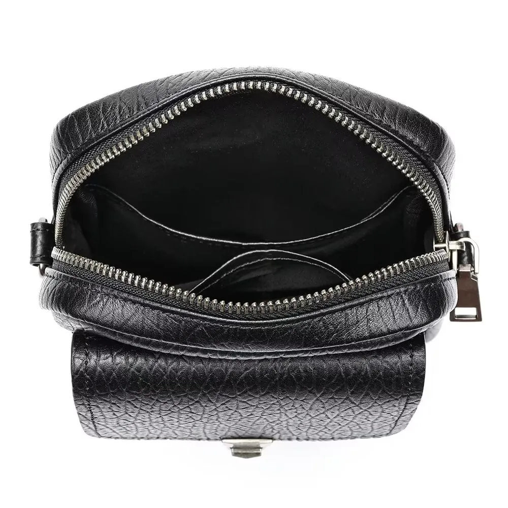 Luxury Genuine Leather Flap Vintage Crossbody Bag