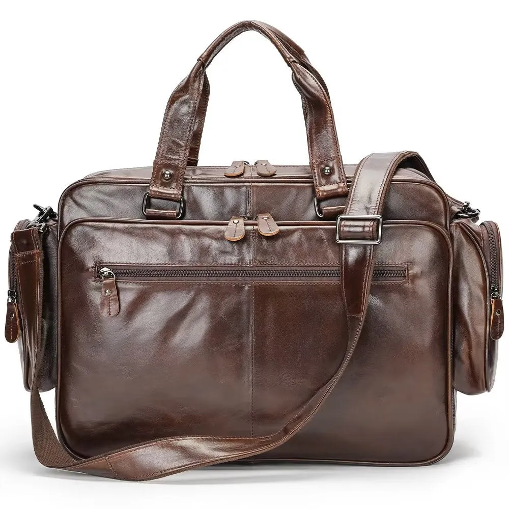 Luxury Leather Laptop Handbag