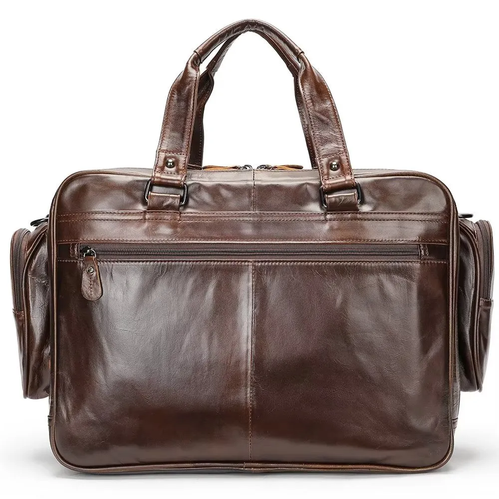 Luxury Leather Laptop Handbag