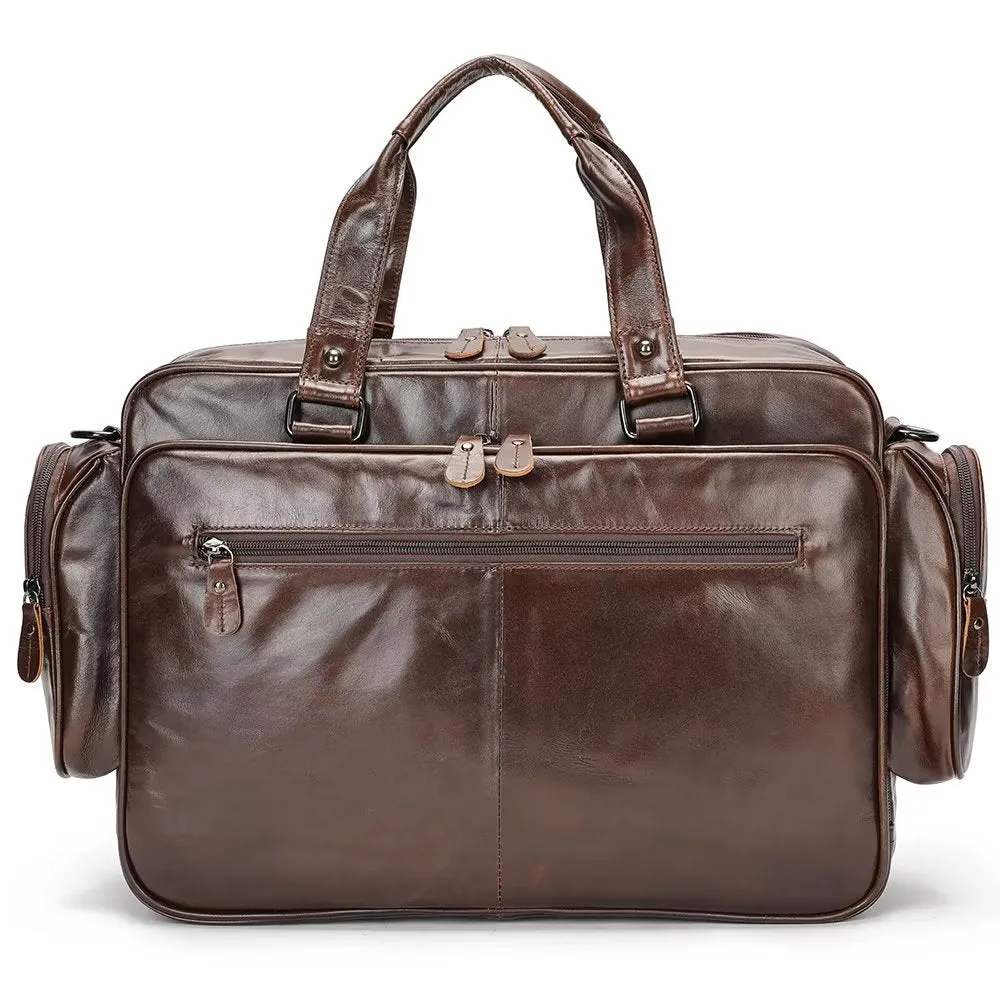 Luxury Leather Laptop Handbag