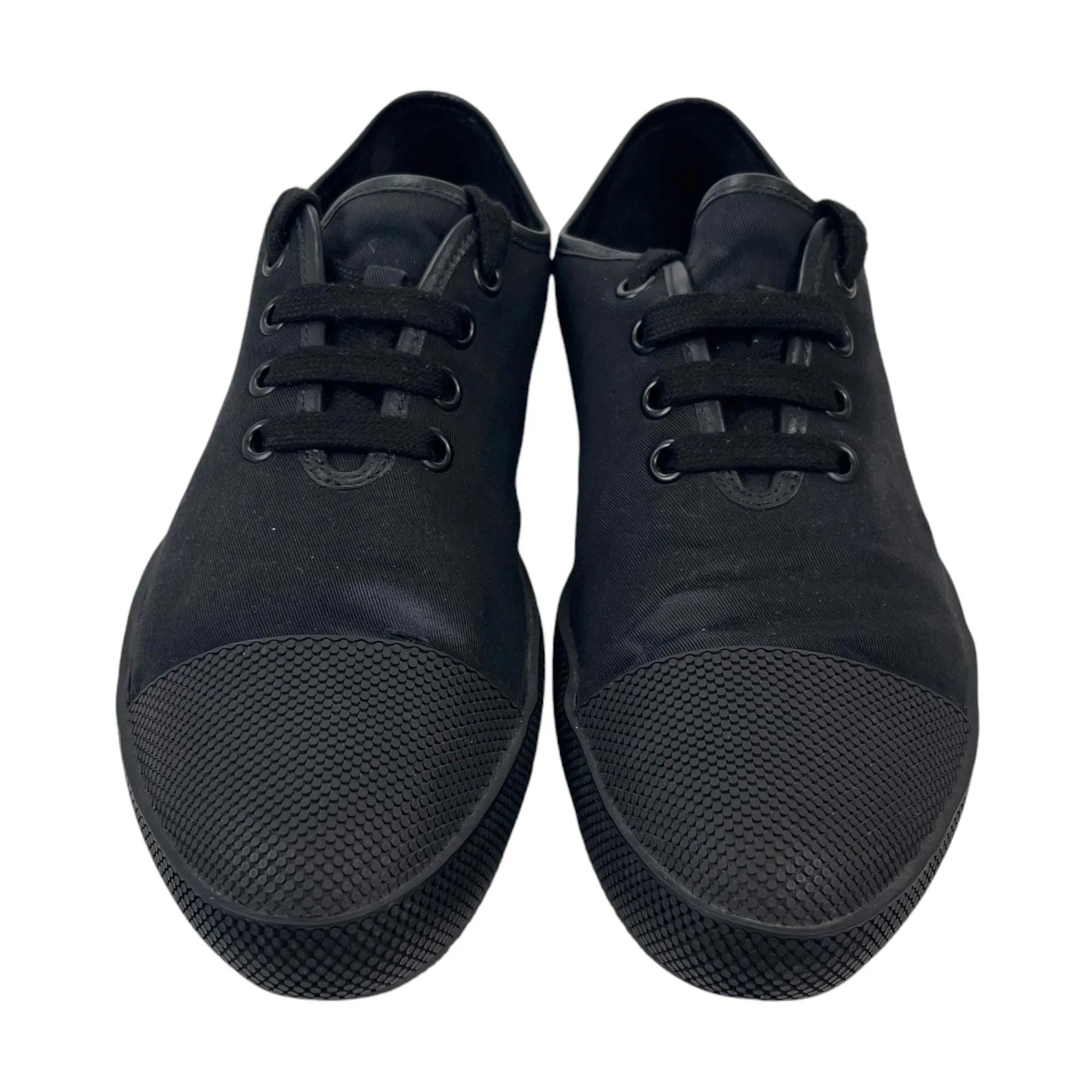 Men's Canvas Cap Toe Low Trainers Black Size EU 42 / UK 8