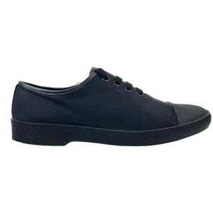 Men's Canvas Cap Toe Low Trainers Black Size EU 42 / UK 8