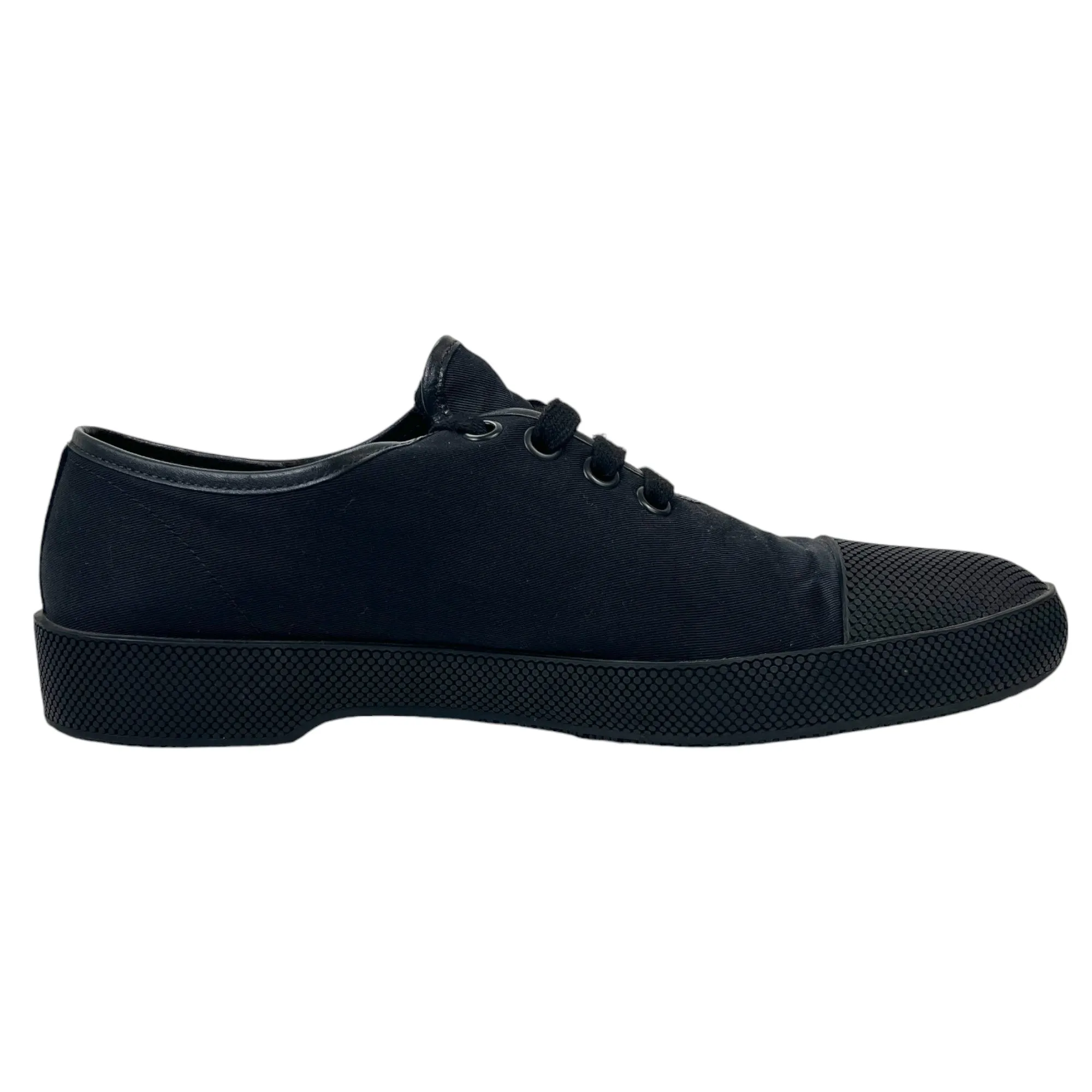 Men's Canvas Cap Toe Low Trainers Black Size EU 42 / UK 8