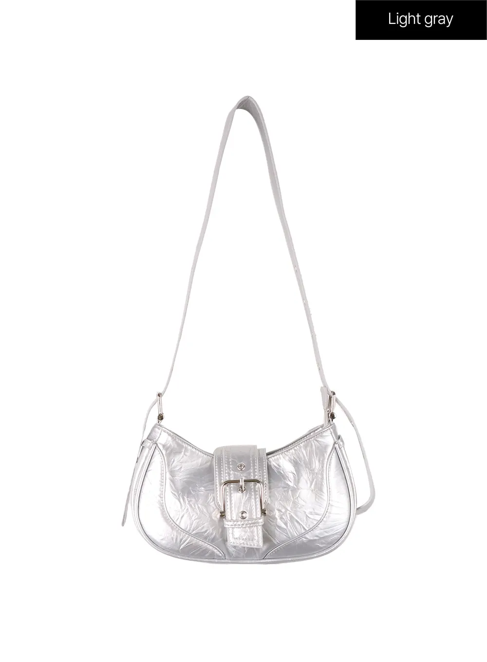 Metallic Buckle Crossbody Bag CF415