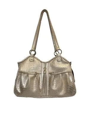 Metro - Gold Croc with Tassel