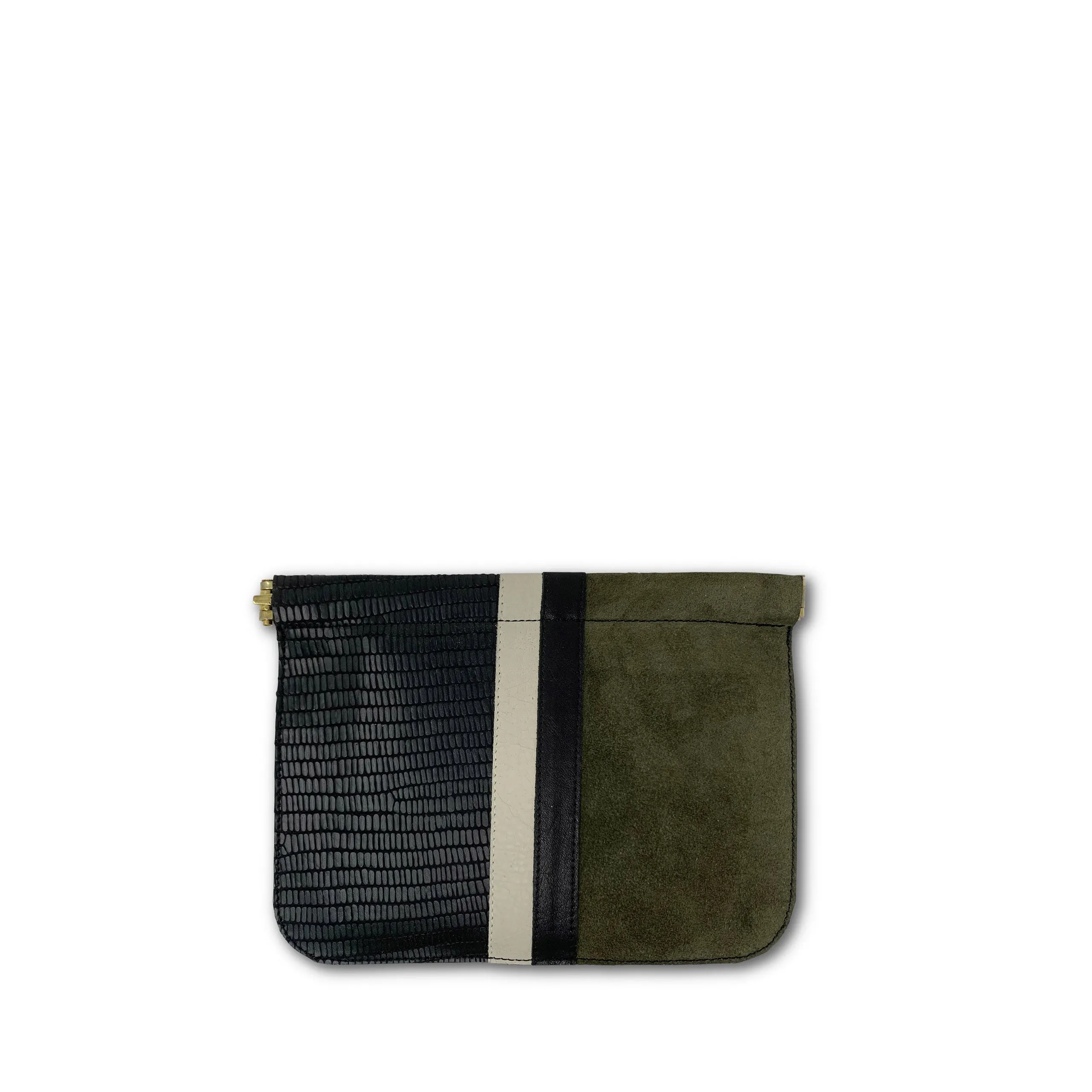 Mini Crock Racing Stripe Snap Pouch