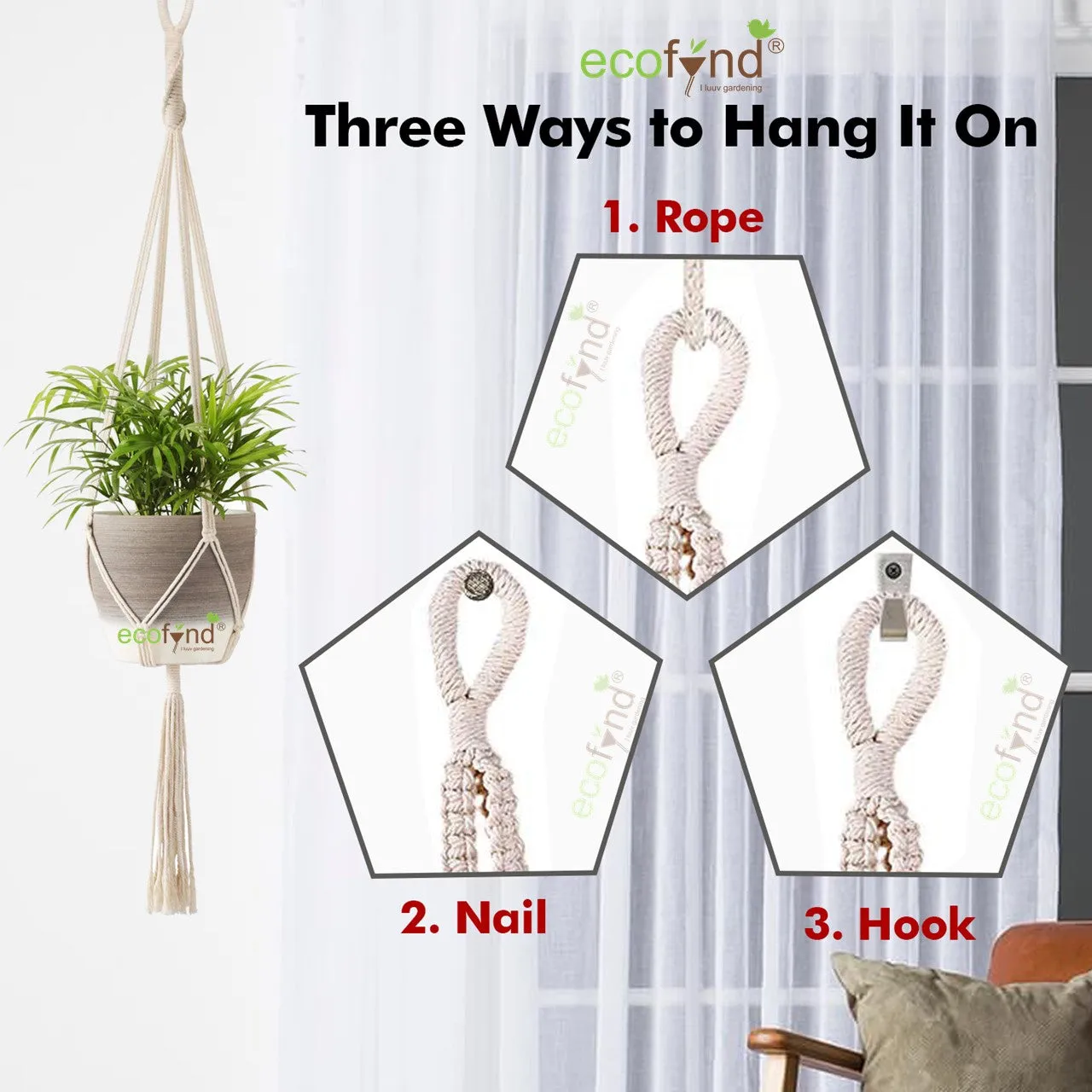 Minimalist Macrame Plant Hanger