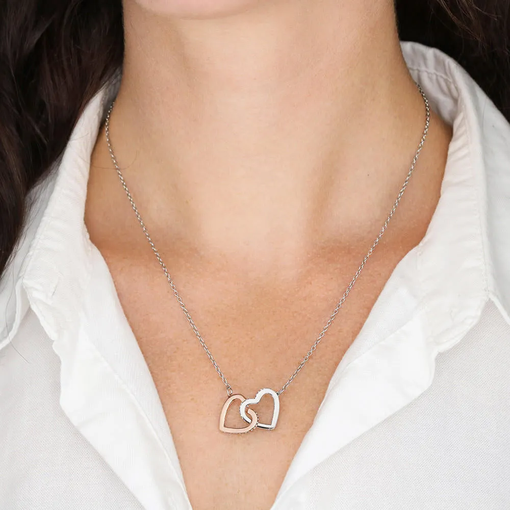 Mom To Daughter Interlocking Hearts Necklace - Always