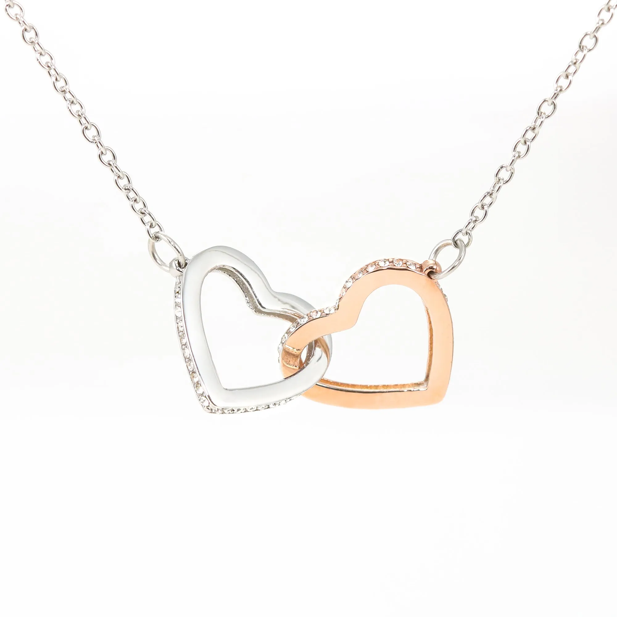 Mom To Daughter Interlocking Hearts Necklace - Always