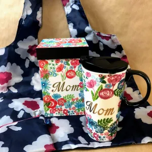 Mom Travel Mug & Bag Gift Bundle