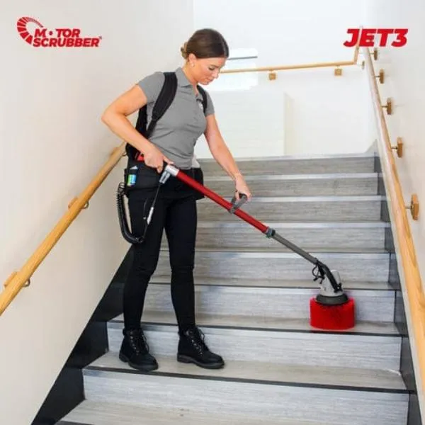 MSJET3 MotorScrubber Cordless Powerful, Lightweight Floor Scrubber