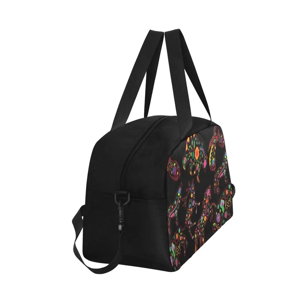 Neon Floral Animals Weekend Travel Bag