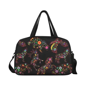 Neon Floral Animals Weekend Travel Bag