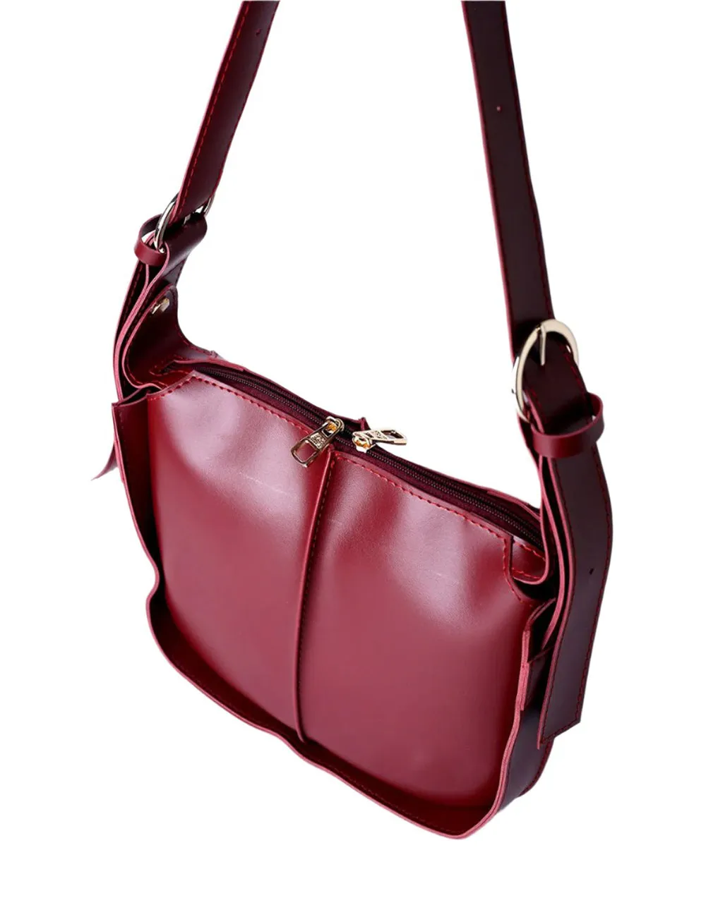 Oxblood Elegance Crossbody