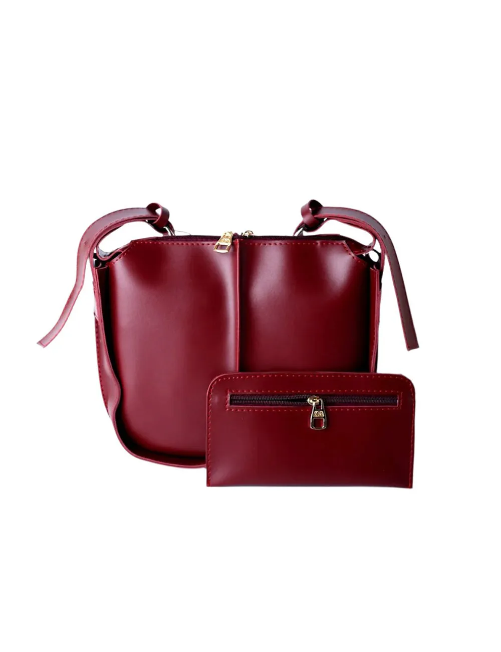 Oxblood Elegance Crossbody