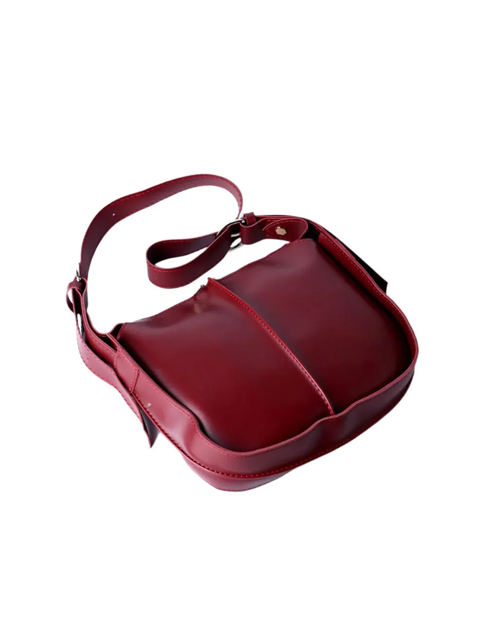 Oxblood Elegance Crossbody