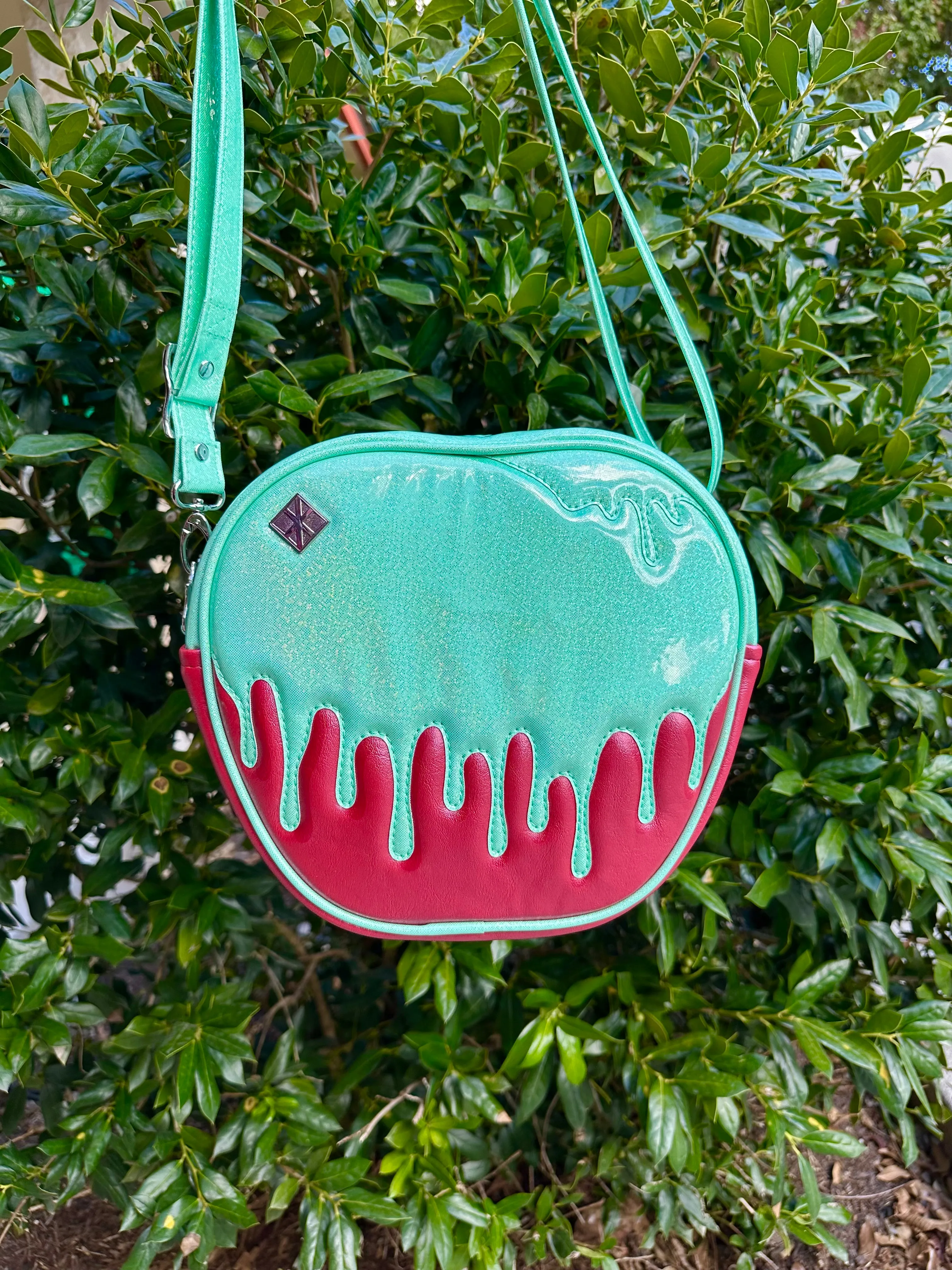 Poison Apple Bag - Radiant Rose Pearl and Mint Fine Glitter Holo