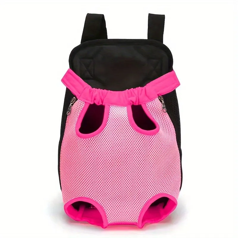 Portable Outdoor Pet Backpack for Dogs and Cats  Breathable and Convenient