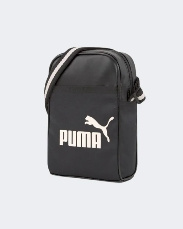 Puma Campus Compact Portable Shoulder Unisex Lifestyle Bag Black