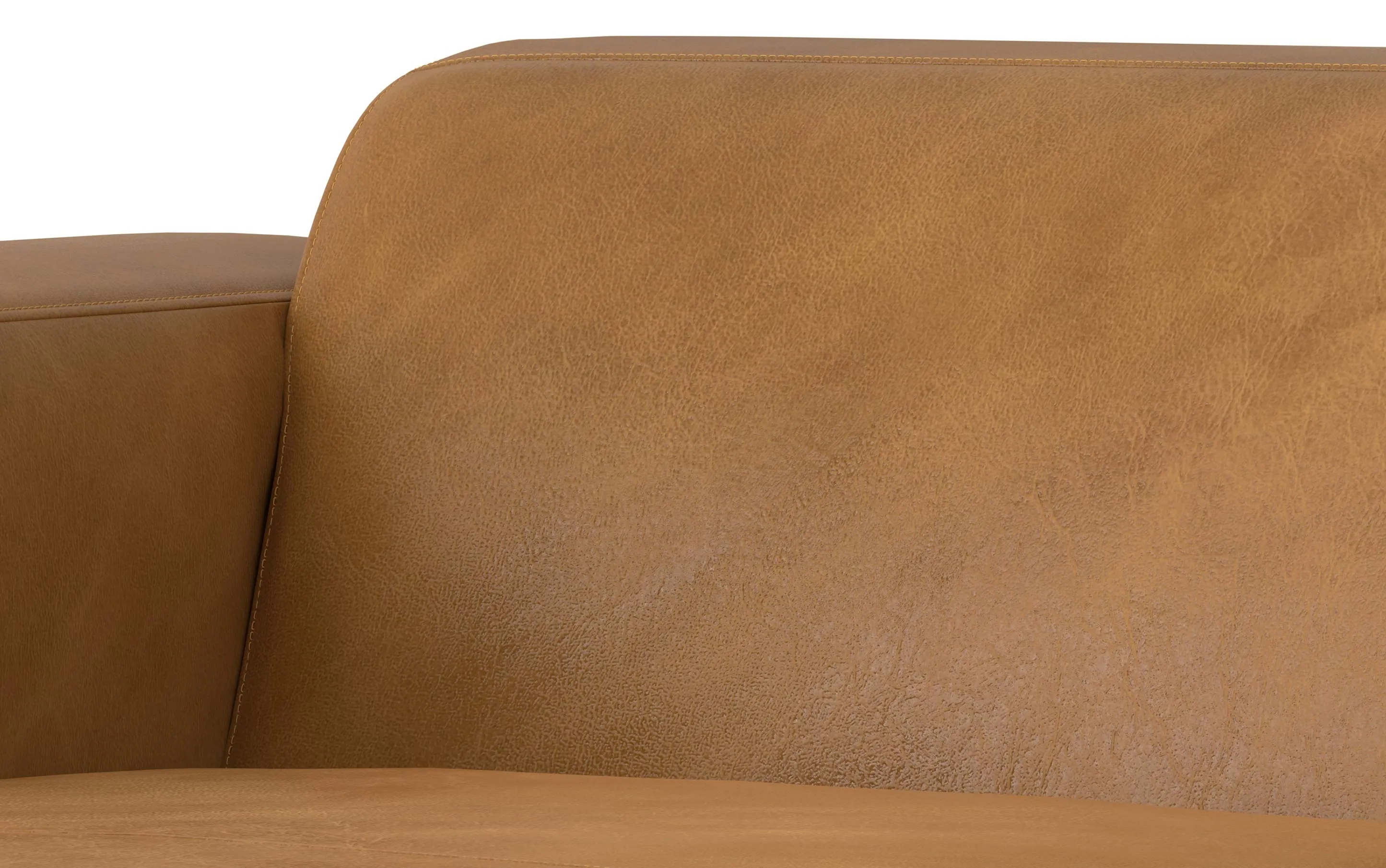 Rex Left Chaise Module in Genuine Leather