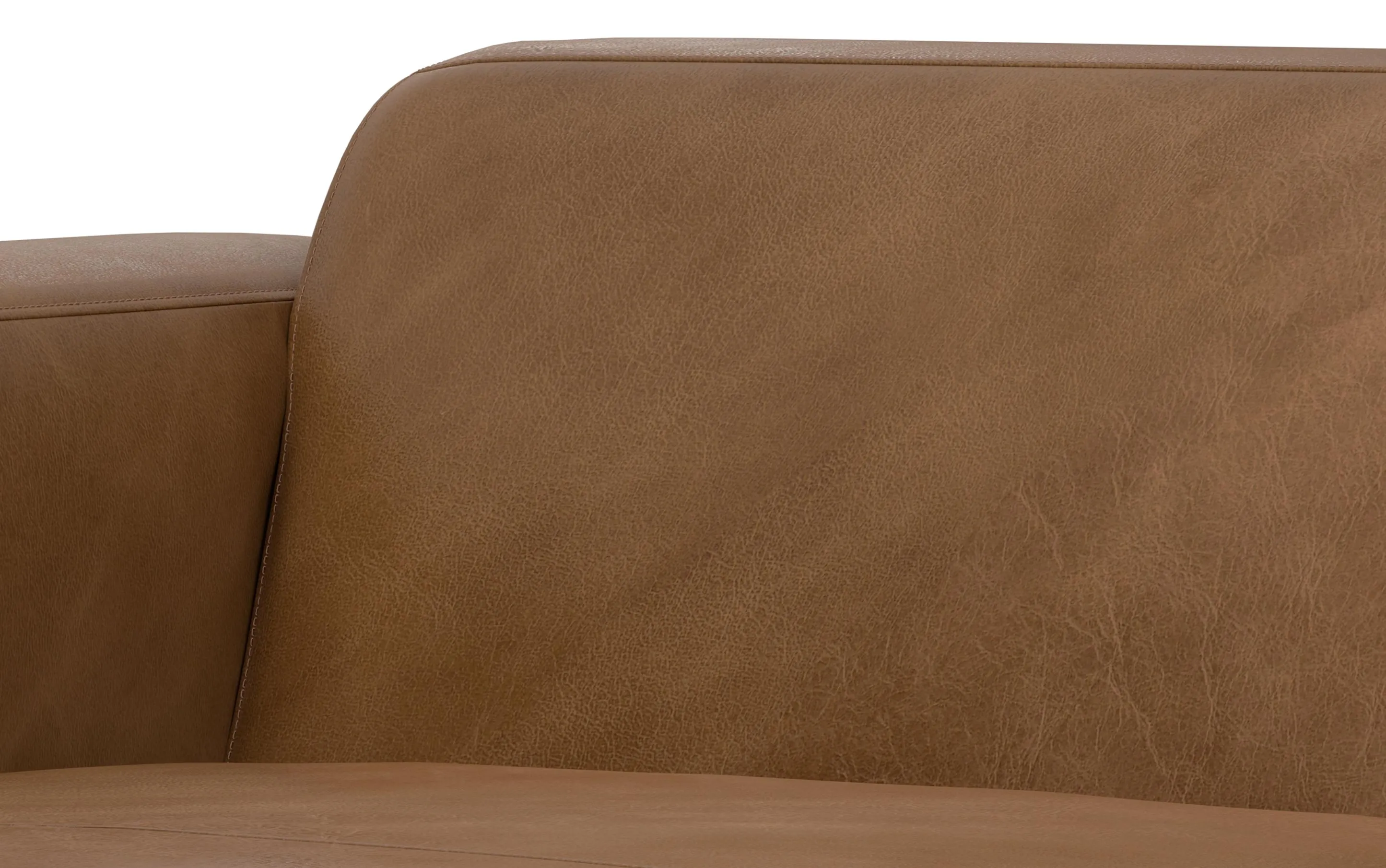 Rex Left Chaise Module in Genuine Leather