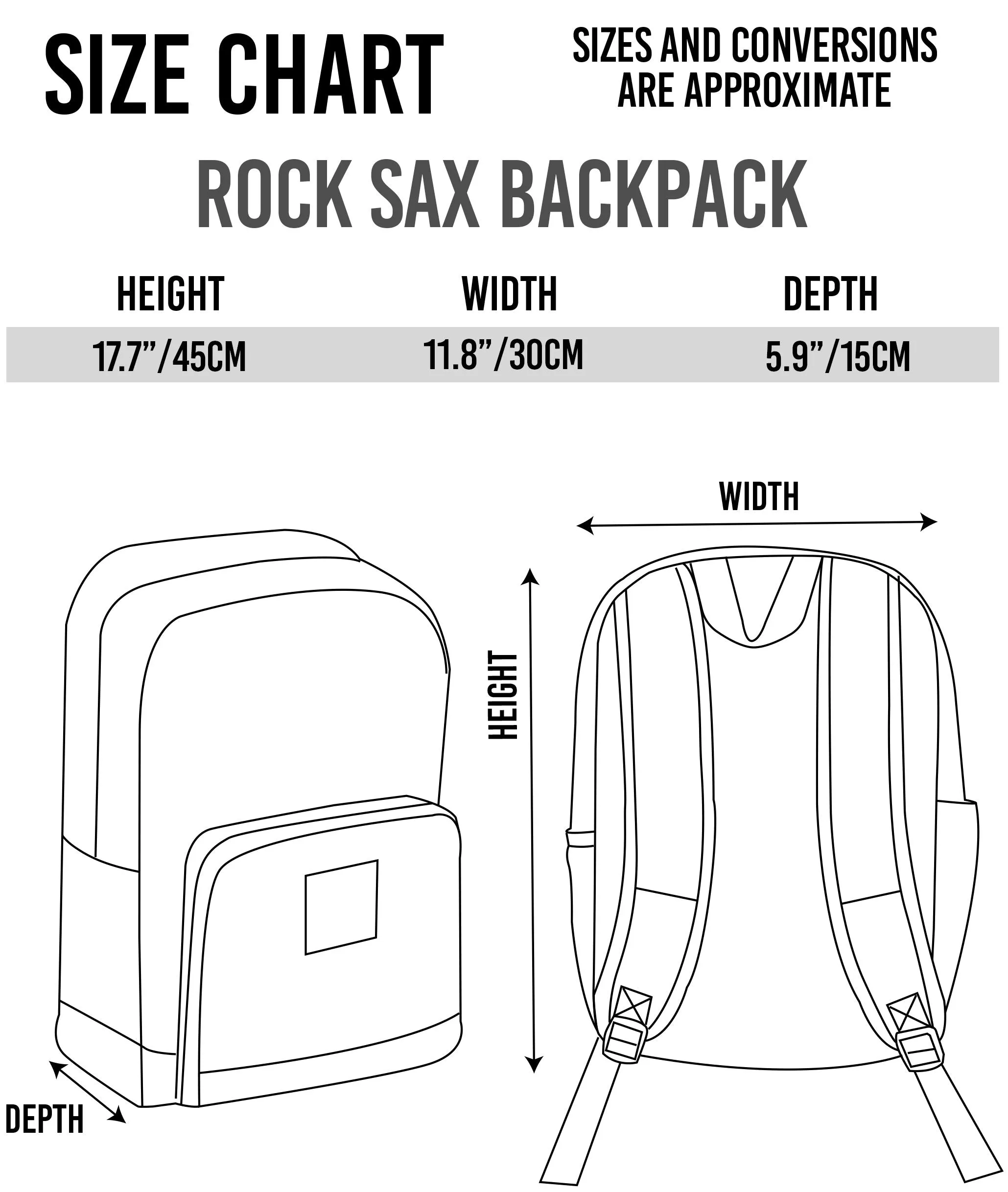 Rock Sax Metallica Sad But True Backpack