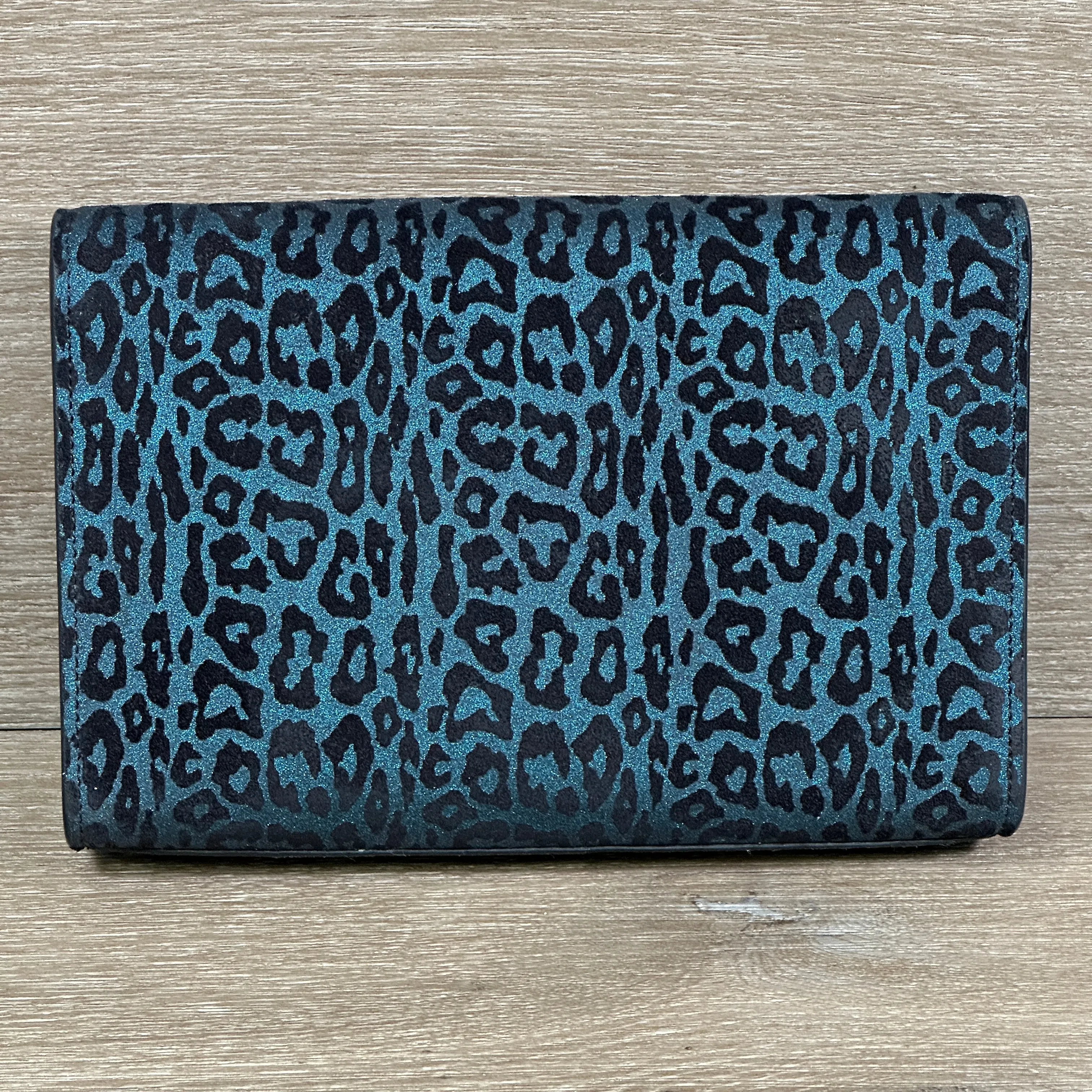 Saint Laurent Kate Monogram Small - Blue Leopard Print