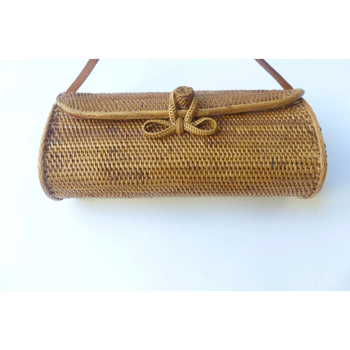 Shoulder Clutch Wicker Basket Bag