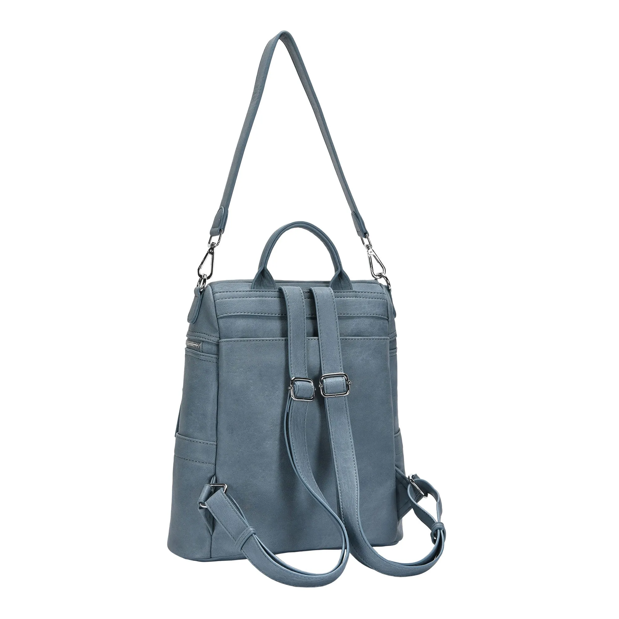 Sienna Utilitarian Shoulder Backpack Purse