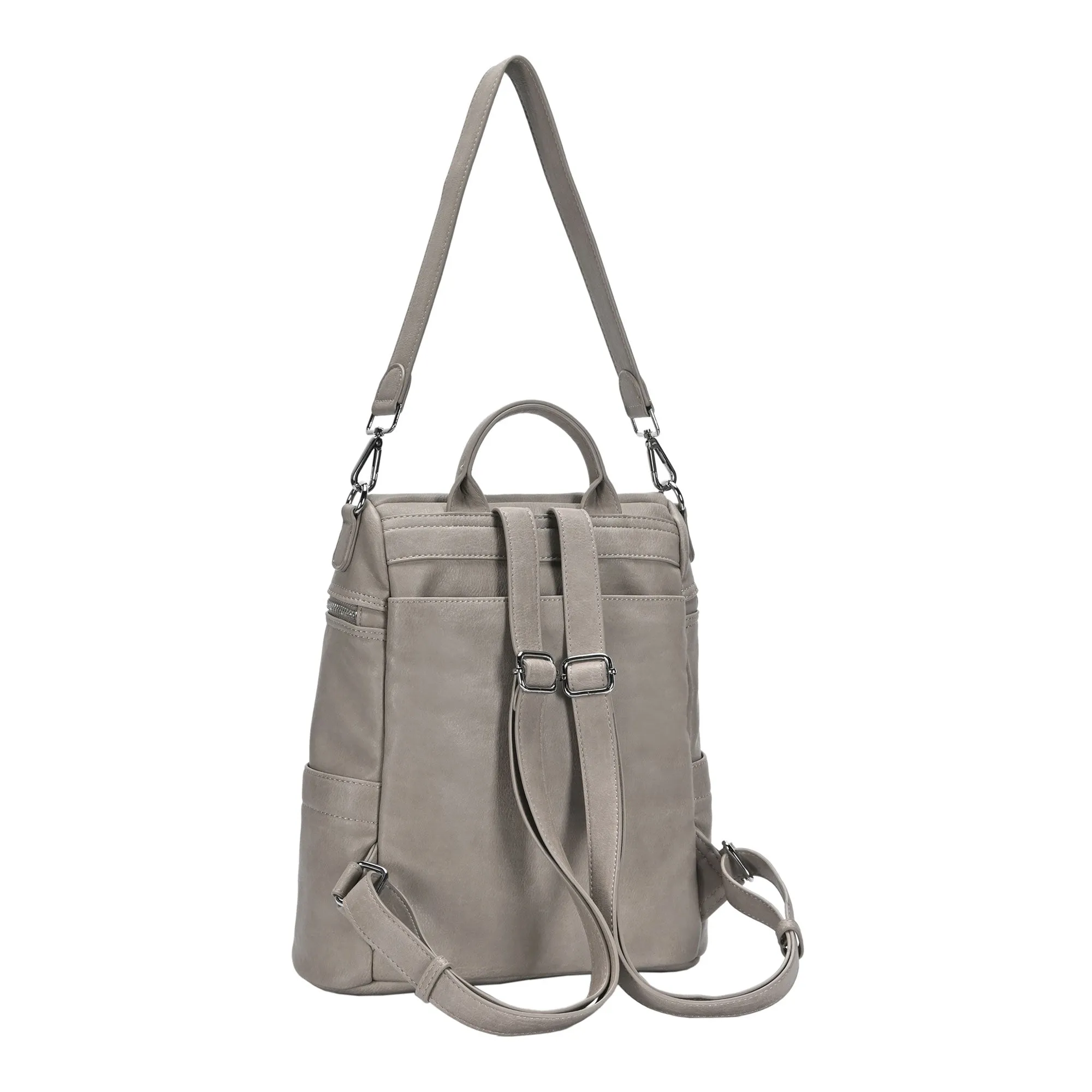 Sienna Utilitarian Shoulder Backpack Purse