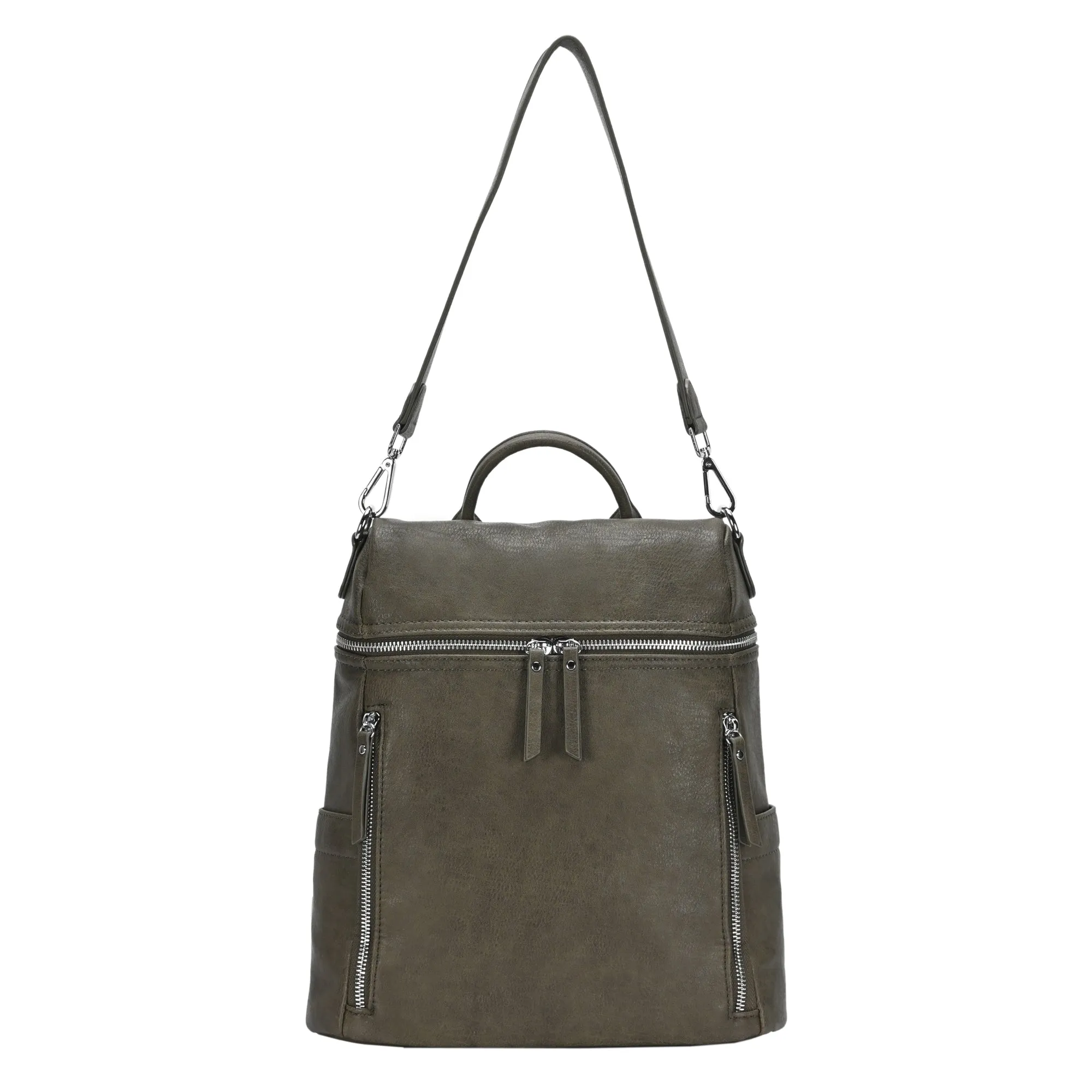 Sienna Utilitarian Shoulder Backpack Purse