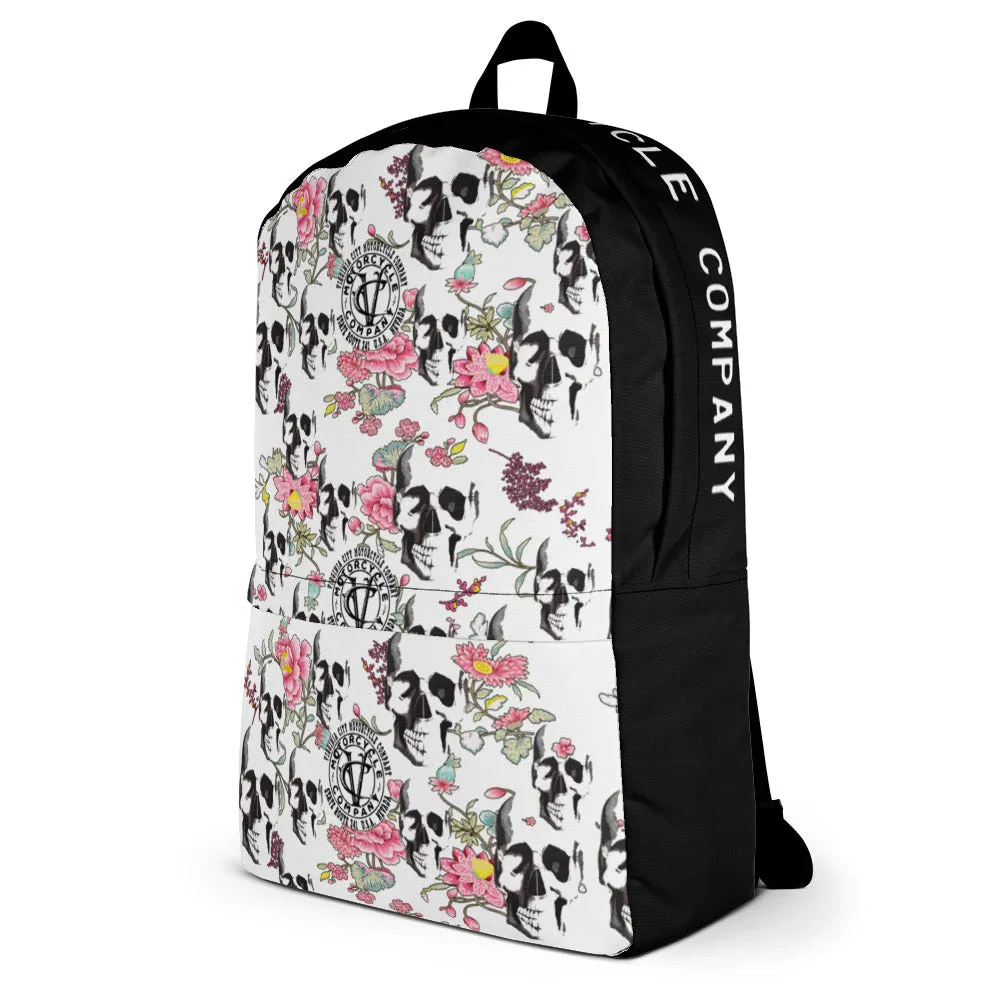 Skull   Flower Backpack