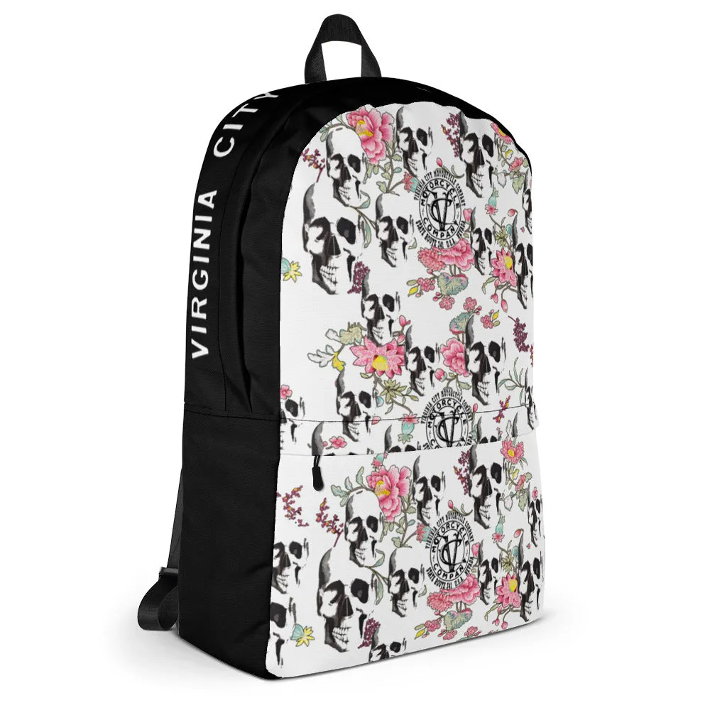 Skull   Flower Backpack