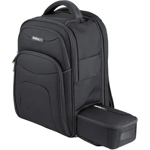 StarTech.com 15.6" Laptop Backpack w/ Removable Accessory Case, Professional IT Tech Backpack for Work/Travel/Commute, Nylon Computer Bag