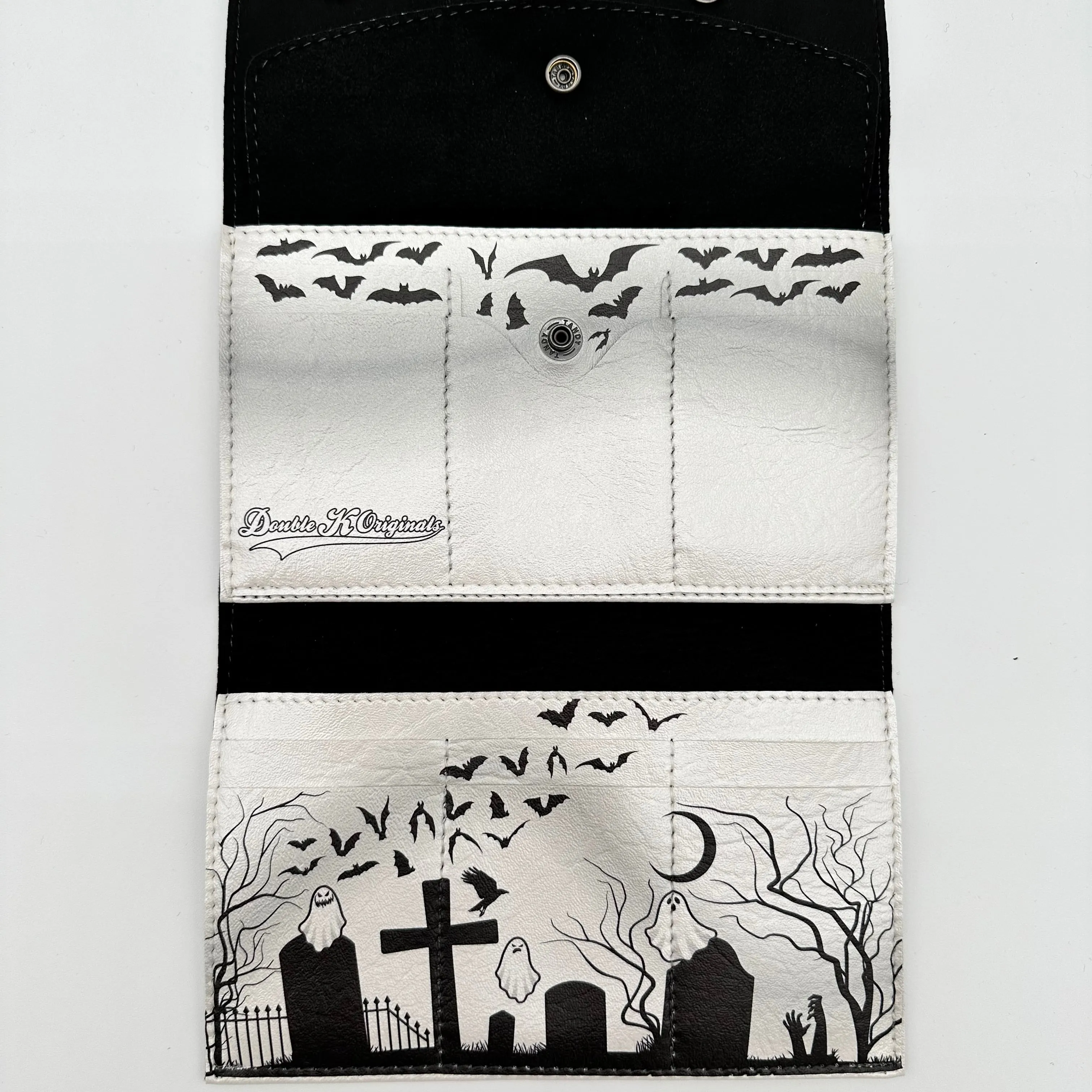 TALLER Graveyard Wallet - WITH GHOSTS - White Pearl