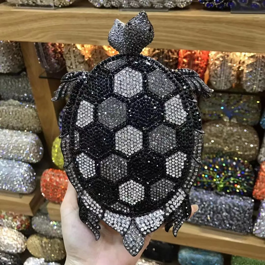 TEEK - Turtle Bling Crystal Handbag