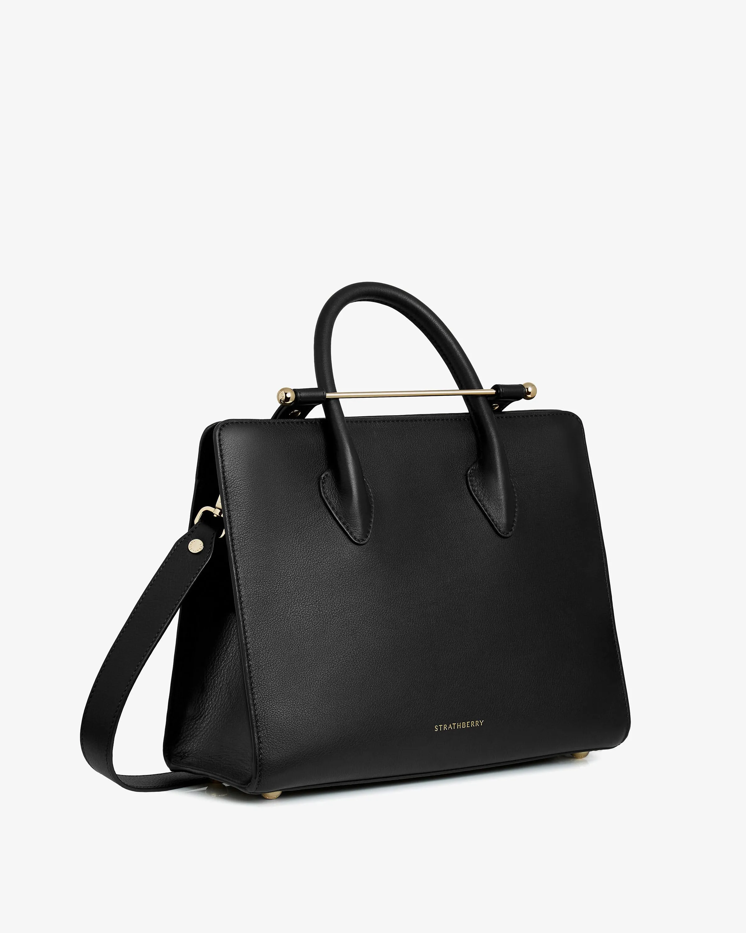 The Strathberry Midi Tote - Black