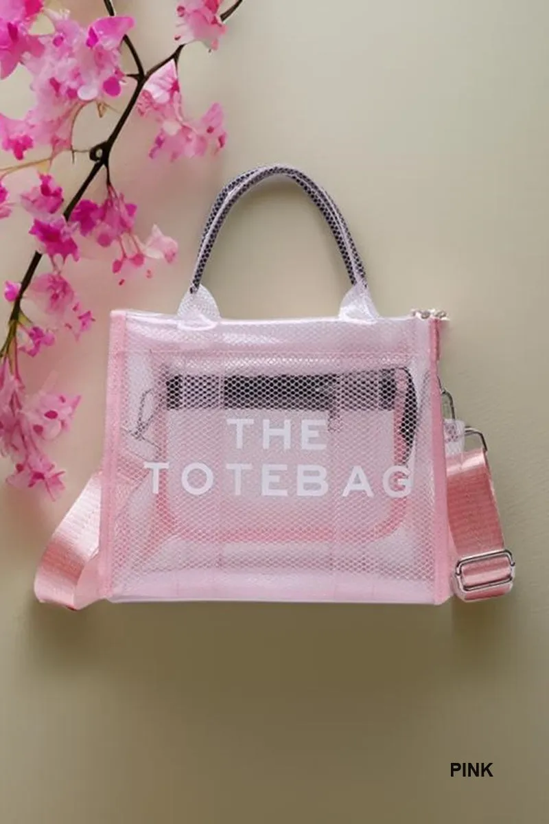 Transparent The Tote Bag w/ Shoulder Strap